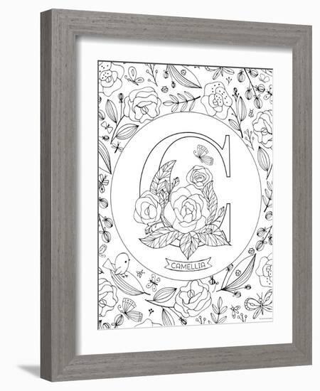 C is for Camellia-Heather Rosas-Framed Art Print