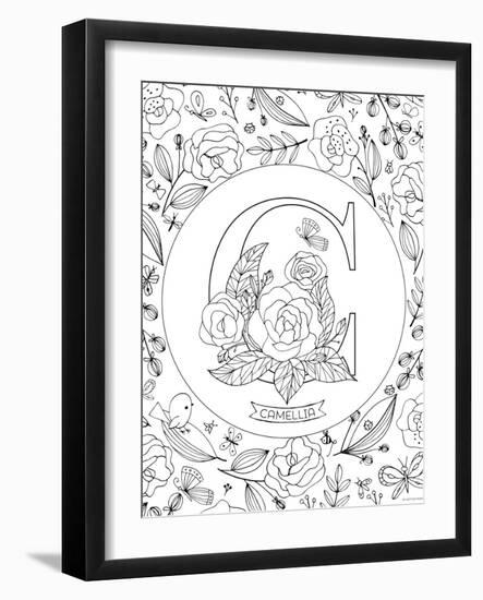 C is for Camellia-Heather Rosas-Framed Art Print