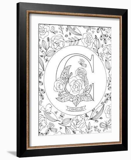 C is for Camellia-Heather Rosas-Framed Art Print