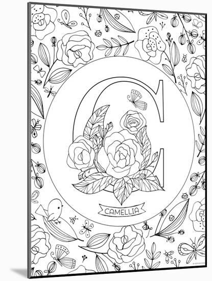 C is for Camellia-Heather Rosas-Mounted Art Print