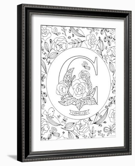 C is for Camellia-Heather Rosas-Framed Art Print