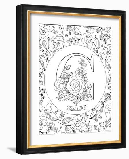 C is for Camellia-Heather Rosas-Framed Art Print