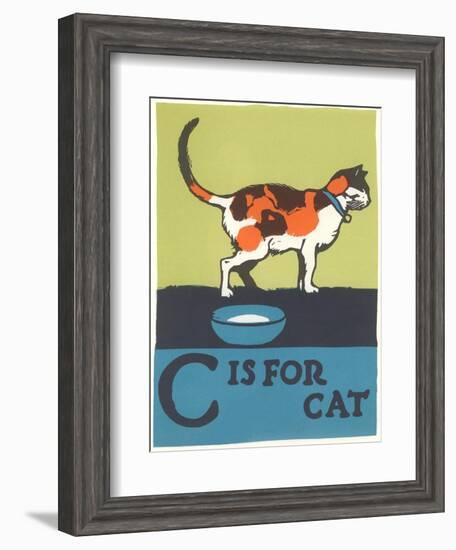 C is for Cat-null-Framed Art Print