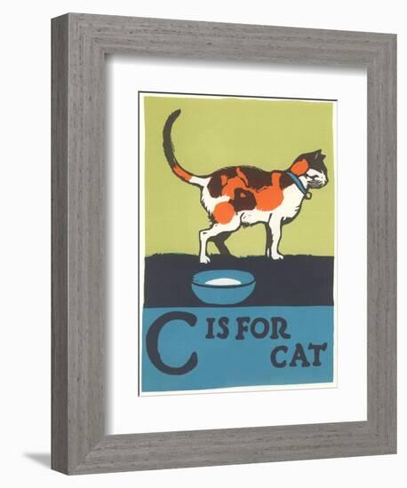 C is for Cat-null-Framed Art Print