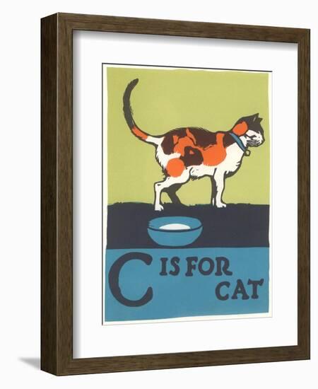 C is for Cat-null-Framed Art Print