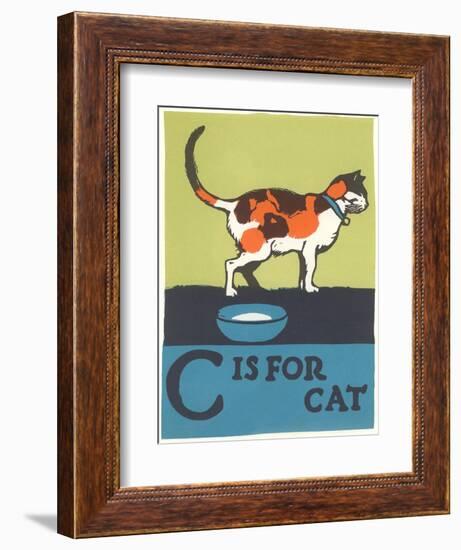 C is for Cat-null-Framed Art Print