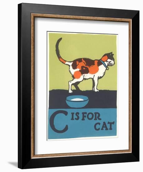 C is for Cat--Framed Art Print