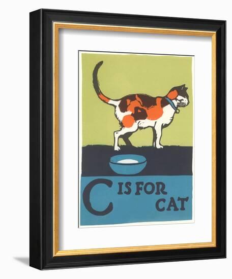 C is for Cat-null-Framed Art Print