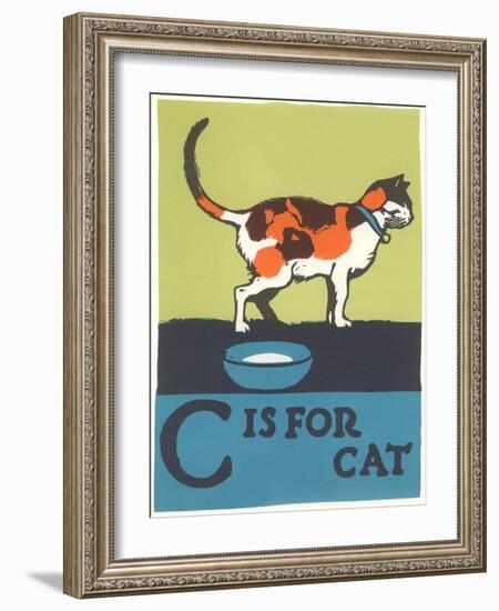 C is for Cat-null-Framed Art Print