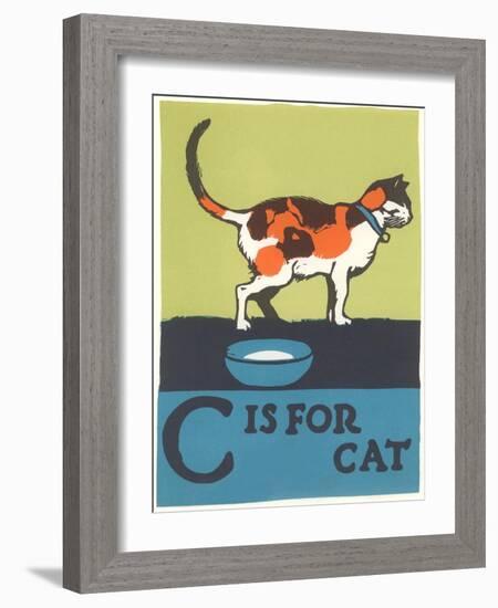 C is for Cat-null-Framed Art Print