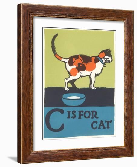 C is for Cat-null-Framed Art Print