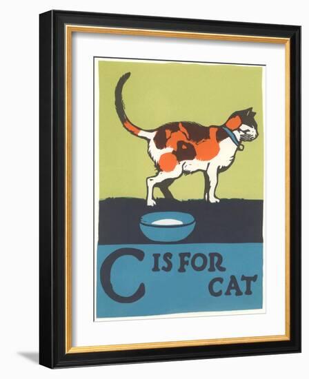 C is for Cat-null-Framed Art Print