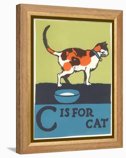 C is for Cat-null-Framed Stretched Canvas