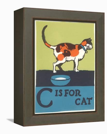 C is for Cat-null-Framed Stretched Canvas