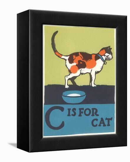 C is for Cat-null-Framed Stretched Canvas