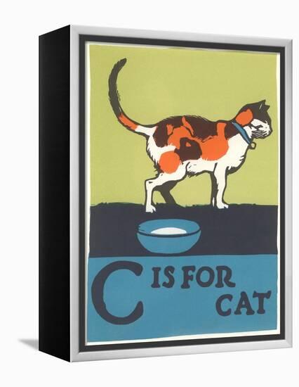 C is for Cat-null-Framed Stretched Canvas