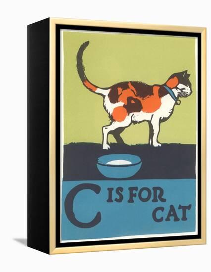 C is for Cat-null-Framed Stretched Canvas