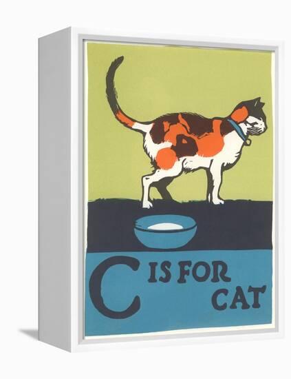 C is for Cat-null-Framed Stretched Canvas