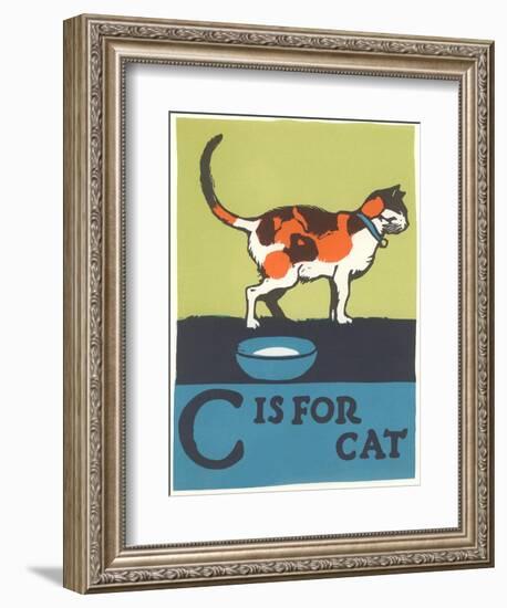 C is for Cat-null-Framed Premium Giclee Print