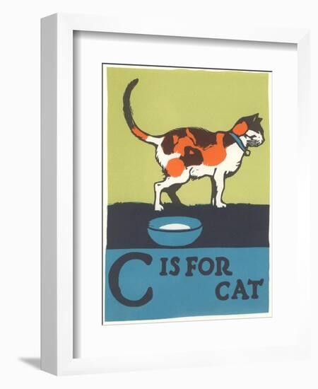 C is for Cat-null-Framed Premium Giclee Print