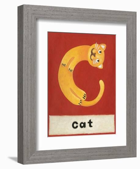 C is for Cat-Chariklia Zarris-Framed Premium Giclee Print