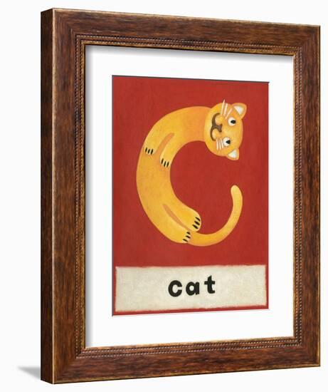 C is for Cat-Chariklia Zarris-Framed Premium Giclee Print