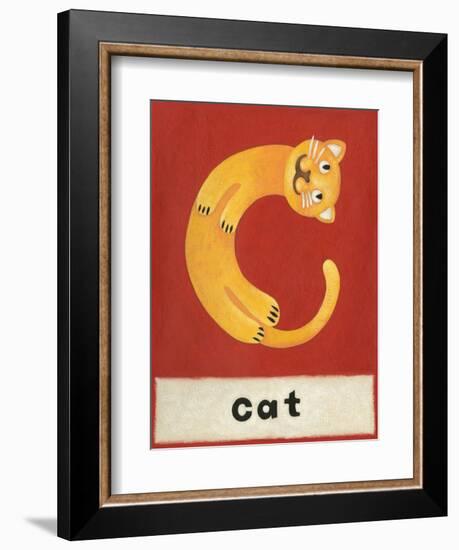 C is for Cat-Chariklia Zarris-Framed Premium Giclee Print