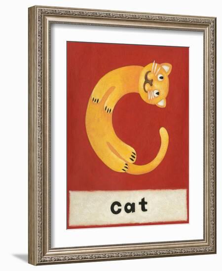 C is for Cat-Chariklia Zarris-Framed Art Print