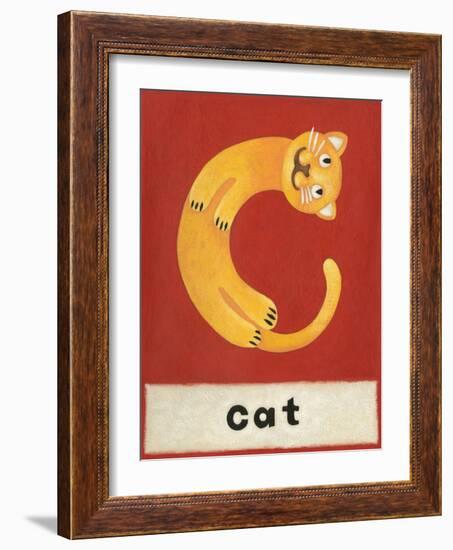 C is for Cat-Chariklia Zarris-Framed Art Print