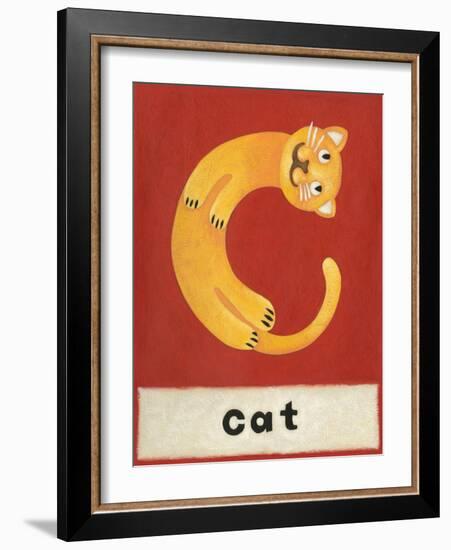 C is for Cat-Chariklia Zarris-Framed Art Print