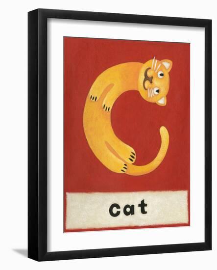 C is for Cat-Chariklia Zarris-Framed Art Print