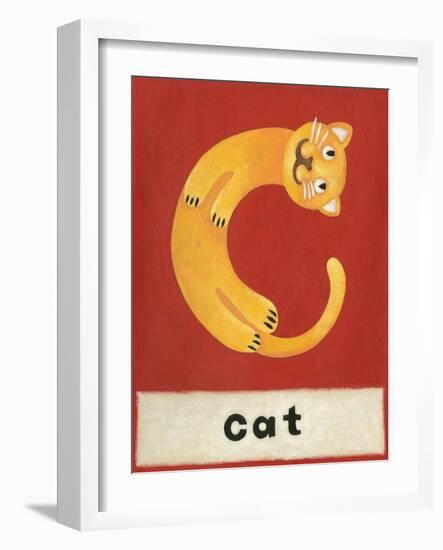 C is for Cat-Chariklia Zarris-Framed Art Print