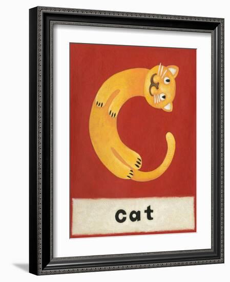 C is for Cat-Chariklia Zarris-Framed Art Print