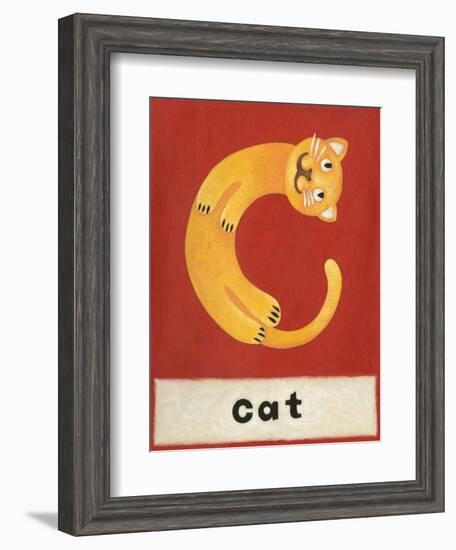 C is for Cat-Chariklia Zarris-Framed Art Print