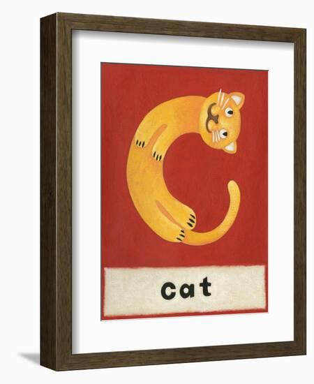 C is for Cat-Chariklia Zarris-Framed Art Print