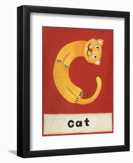 C is for Cat-Chariklia Zarris-Framed Art Print