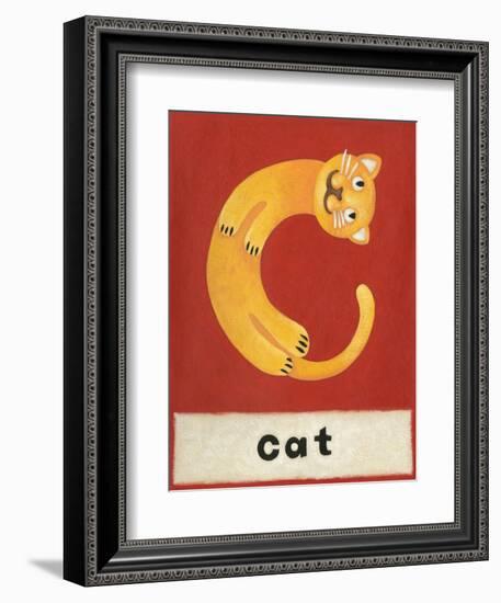 C is for Cat-Chariklia Zarris-Framed Art Print