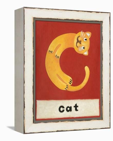 C is for Cat-Chariklia Zarris-Framed Stretched Canvas