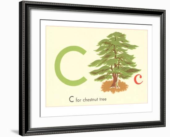 C is for Chestnut Tree-null-Framed Art Print