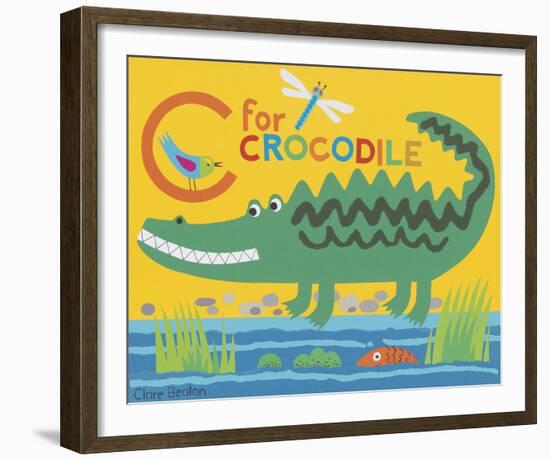 C is for Clara Crocodile-Clare Beaton-Framed Giclee Print