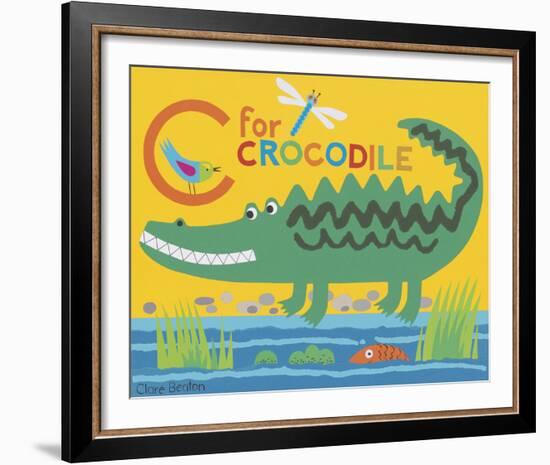 C is for Clara Crocodile-Clare Beaton-Framed Giclee Print