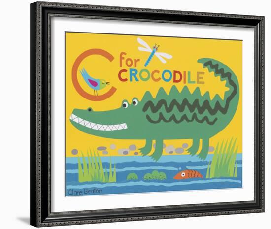 C is for Clara Crocodile-Clare Beaton-Framed Giclee Print