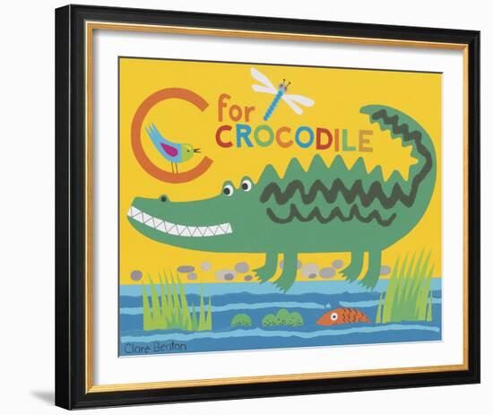 C is for Clara Crocodile-Clare Beaton-Framed Giclee Print