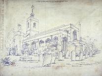 Church of All Hallows the Great, Upper Thames Street, London, 1813-C John M Whichelo-Giclee Print