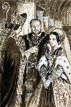 Marriage of Henry VIII and Anne Boleyn-C.l. Doughty-Giclee Print