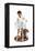 C-L-E-A-N (or Boy Drying Off after Bath)-Norman Rockwell-Framed Premier Image Canvas