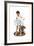 C-L-E-A-N (or Boy Drying Off after Bath)-Norman Rockwell-Framed Giclee Print