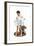 C-L-E-A-N (or Boy Drying Off after Bath)-Norman Rockwell-Framed Giclee Print