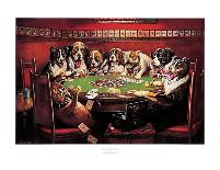 Poker Sympathy-C^ M^ Coolidge-Framed Art Print