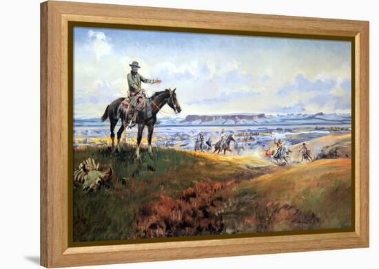 C. M. Russell and His Friends-Charles Marion Russell-Framed Stretched Canvas